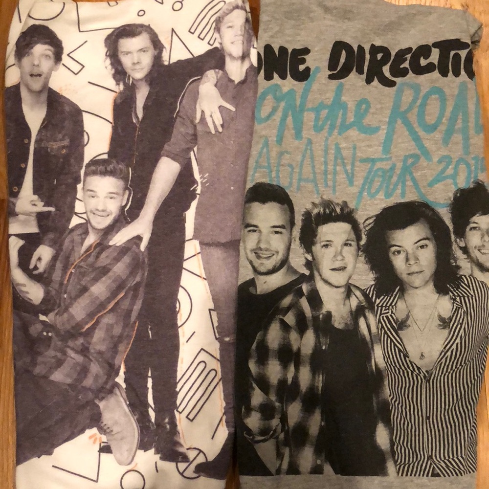 Two One Direction T- shirts.